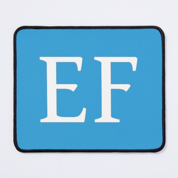 Item preview, EF Initials Monogram Elegant White Letters designed and sold by Jeallan Designs.