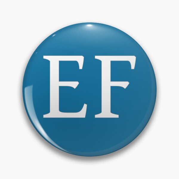 Item preview, EF Initials Monogram Elegant White Letters designed and sold by Jeallan Designs.