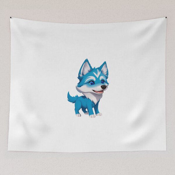 Item preview, Little Blue wolf dog  designed and sold by KorArtStudio.