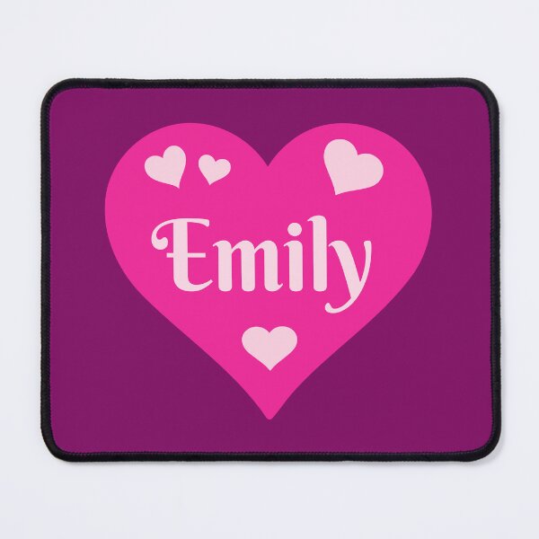 Item preview, Emily Name Pink Heart designed and sold by Jeallan Designs.