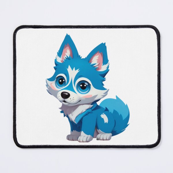 Item preview, Little Cute Blue wolf dog designed and sold by KorArtStudio.