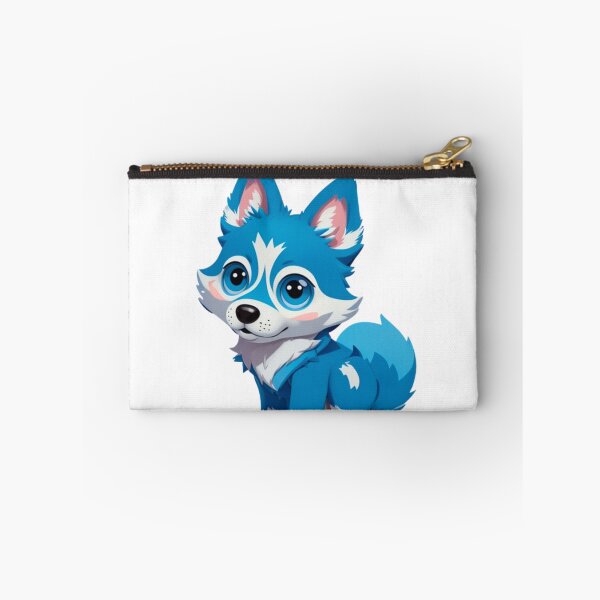 Item preview, Little Cute Blue wolf dog designed and sold by KorArtStudio.