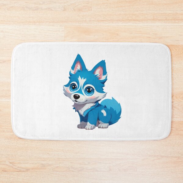 Item preview, Little Cute Blue wolf dog designed and sold by KorArtStudio.