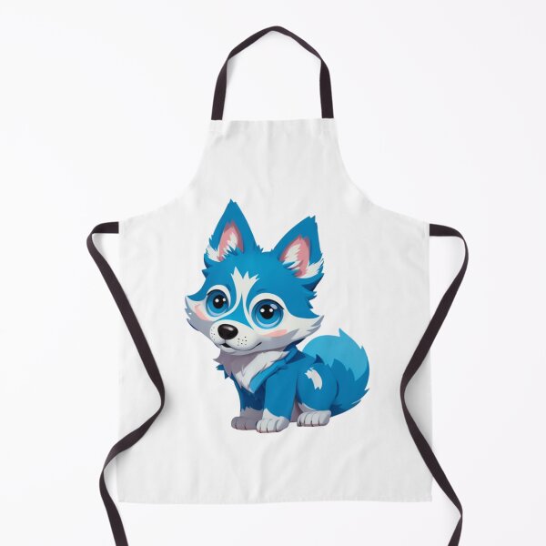 Item preview, Little Cute Blue wolf dog designed and sold by KorArtStudio.