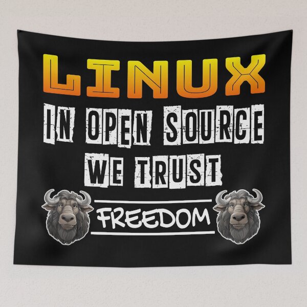 Item preview, Linux, In Open Source We Trust designed and sold by Image-Caption.