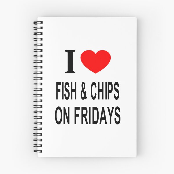 Item preview, I ❤️ FISH & CHIPS ON FRIDAYS I LOVE FISH & CHIPS ON FRIDAYS I HEART FISH & CHIPS ON FRIDAYS designed and sold by usernamenaijan.