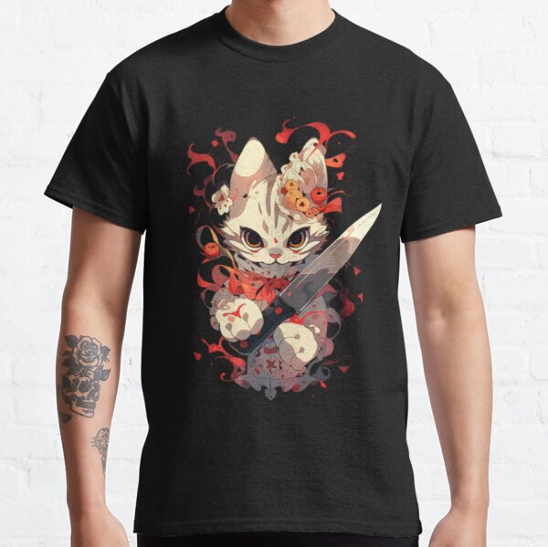 Knife Cat T-Shirts for Sale | Redbubble