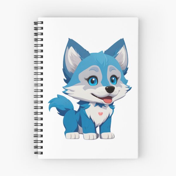 Item preview, Little Cool Blue wolf dog designed and sold by KorArtStudio.