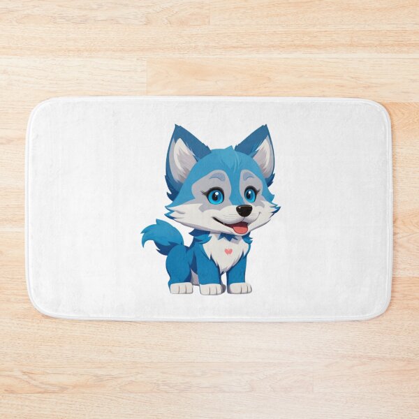 Item preview, Little Cool Blue wolf dog designed and sold by KorArtStudio.
