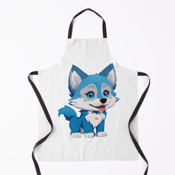 Item preview, Little Cool Blue wolf dog designed and sold by KorArtStudio.