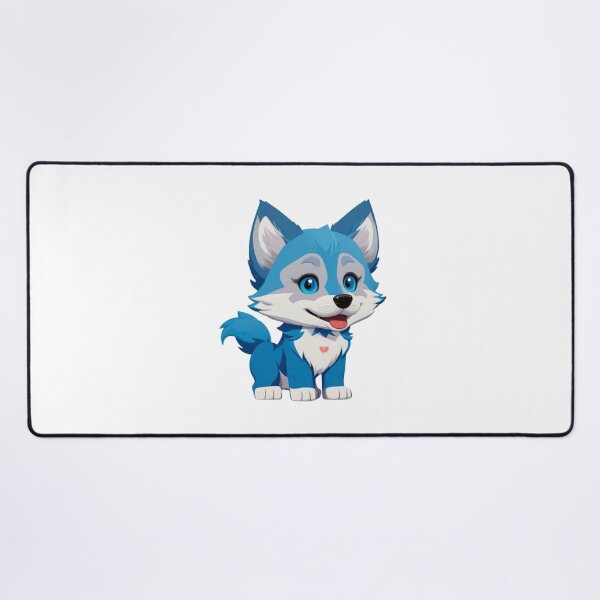 Item preview, Little Cool Blue wolf dog designed and sold by KorArtStudio.
