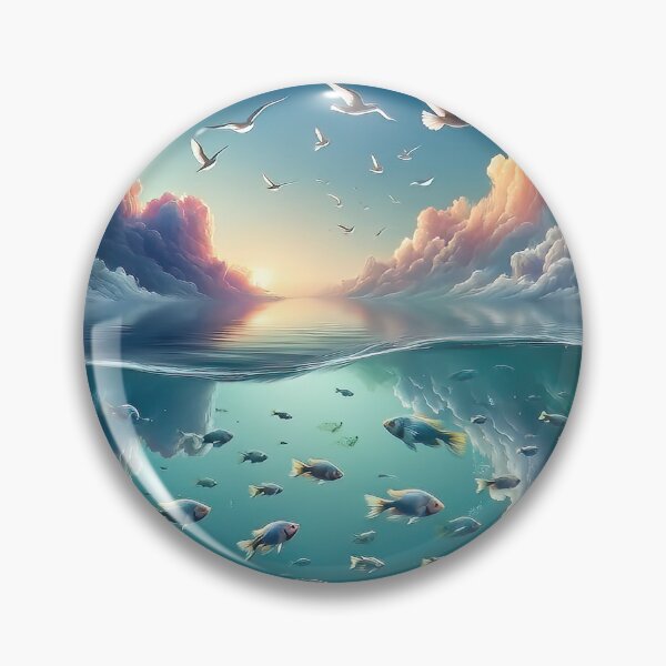 Item preview, Aqua Aether - AI Art designed and sold by Oilix.