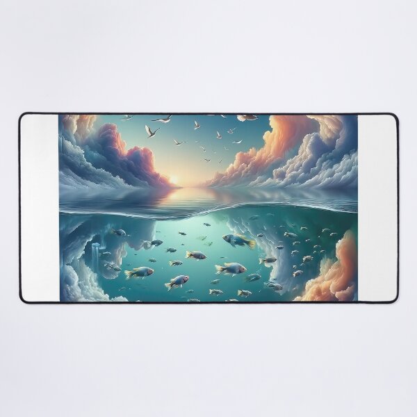 Item preview, Aqua Aether - AI Art designed and sold by Oilix.