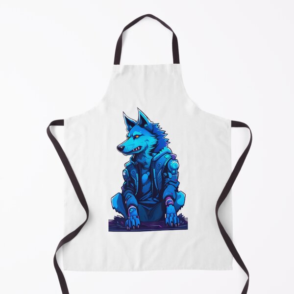 Item preview, Blue wolf dog cyberpunk designed and sold by KorArtStudio.