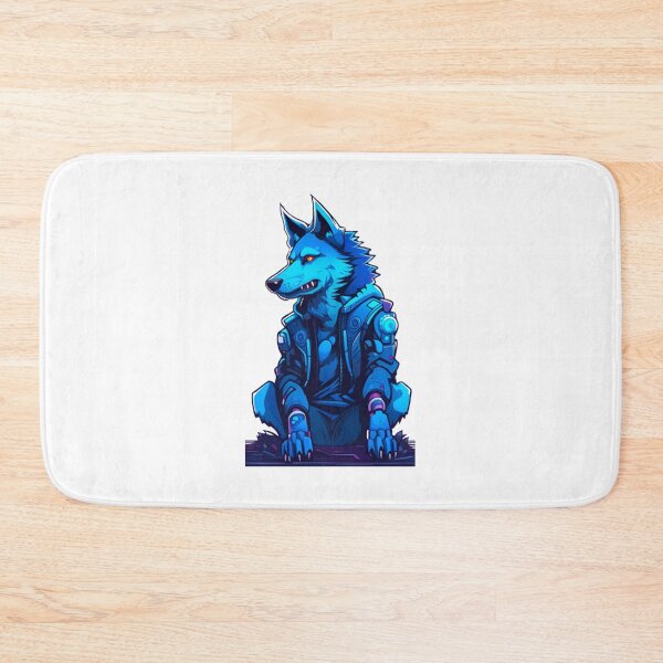 Item preview, Blue wolf dog cyberpunk  designed and sold by KorArtStudio.
