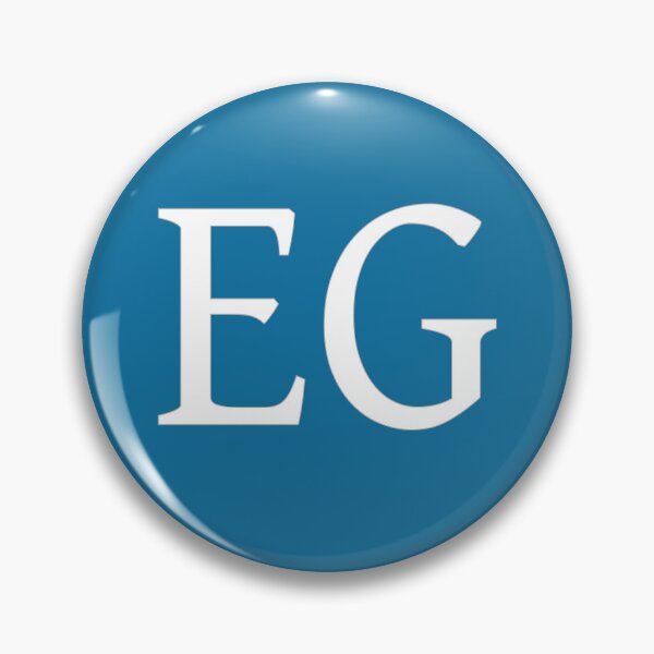 Item preview, EG Initials Monogram Elegant White Letters designed and sold by Jeallan Designs.