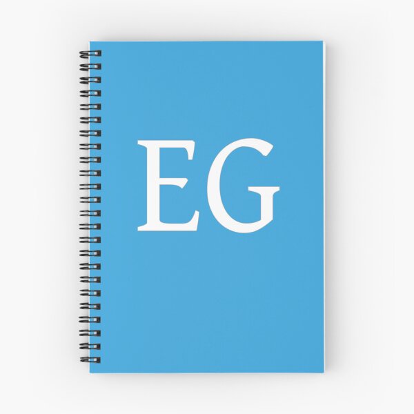 Artikelvorschau, EG-Initialen-Monogramm-elegante weiße Buchstaben entworfen und verkauft von Jeallan Designs.