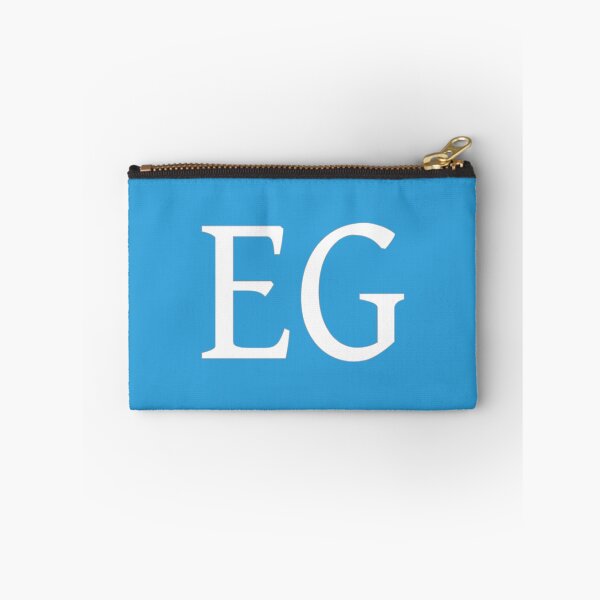 Item preview, EG Initials Monogram Elegant White Letters designed and sold by Jeallan Designs.