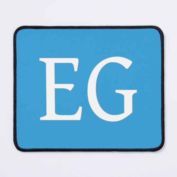 Artikelvorschau, EG-Initialen-Monogramm-elegante weiße Buchstaben entworfen und verkauft von Jeallan Designs.