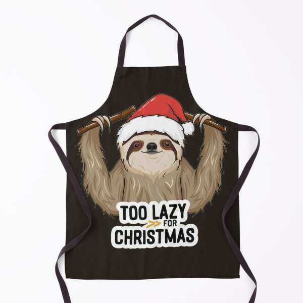 Item preview, Too Lazy for Christmas Sloth designed and sold by Laugh-Lines.
