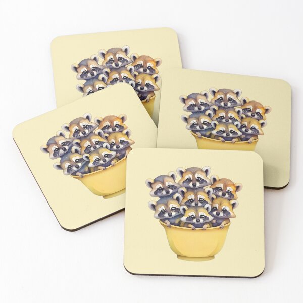 Item preview, Yellow Baby raccoons designed and sold by Nolan6.