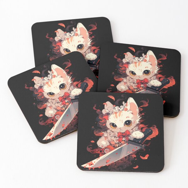 Item preview, Cat with knife meme cat what killer Murderous cat designed and sold by OliveAndSnow.