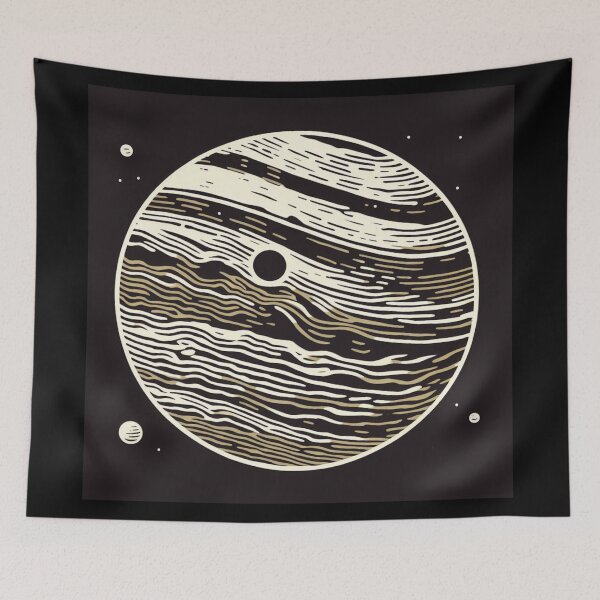 Item preview, SF Jupiter Woodcut 1 designed and sold by CrankyOldDude.