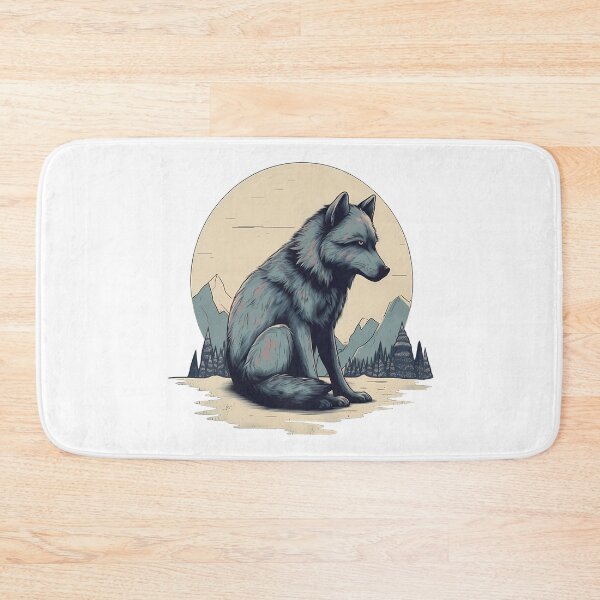 Item preview, Lonely Wolf in the Moonlight designed and sold by Anima-aesthetic.