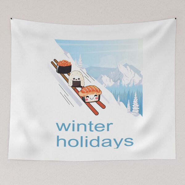 Item preview, Sushi winter holidays designed and sold by StudioARTHUR.