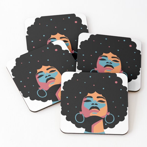 Item preview, Mujer afro empoderada colorida designed and sold by Creative Visions Art.