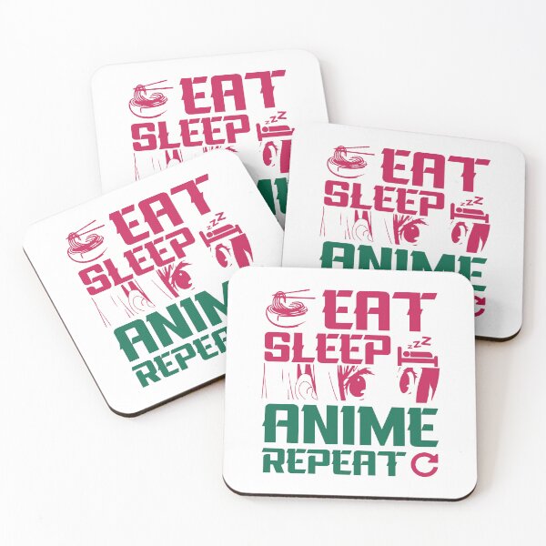 Item preview, Eat Sleep Anime Repeat designed and sold by PrintMastery.