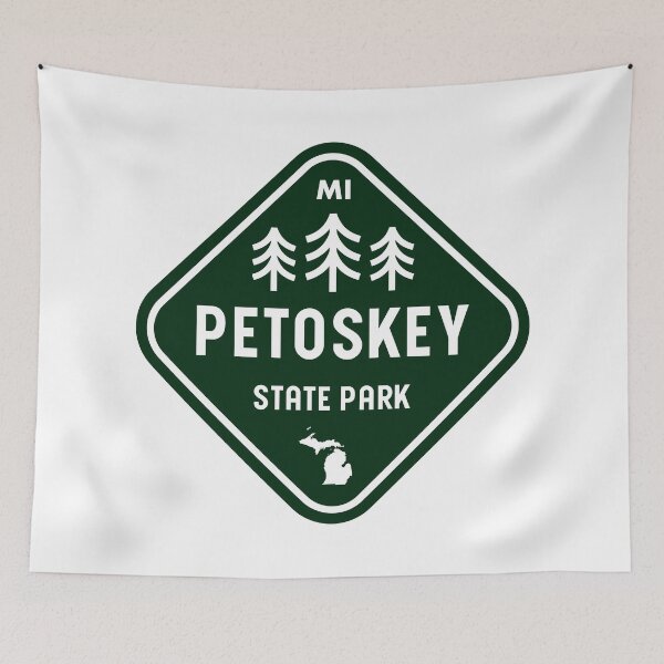 Item preview, Petoskey State Park Michigan Rhombus designed and sold by bivenart.
