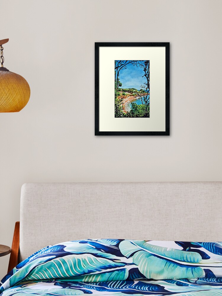 Thumbnail 1 of 7, Framed Art Print, Beach - Beach Corsica designed and sold by SnowyEyes.