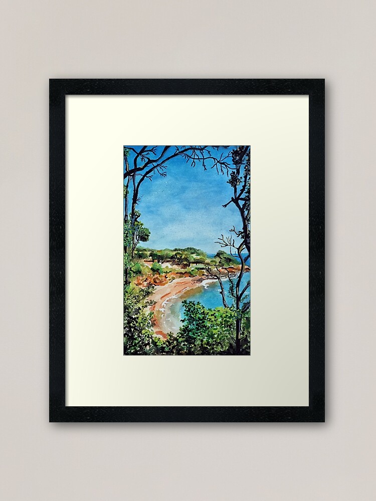 Thumbnail 2 of 7, Framed Art Print, Beach - Beach Corsica designed and sold by SnowyEyes.