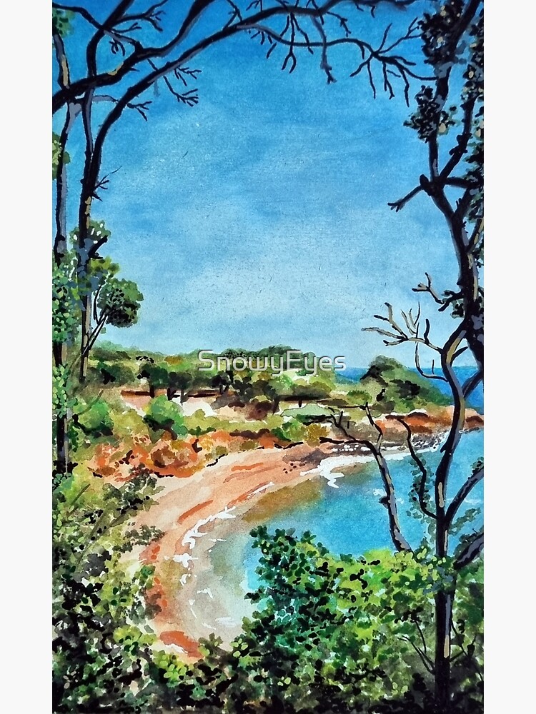 Thumbnail 7 of 7, Framed Art Print, Beach - Beach Corsica designed and sold by SnowyEyes.
