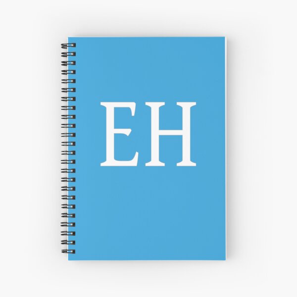 Item preview, EH Initials Monogram Elegant White Letters designed and sold by Jeallan Designs.