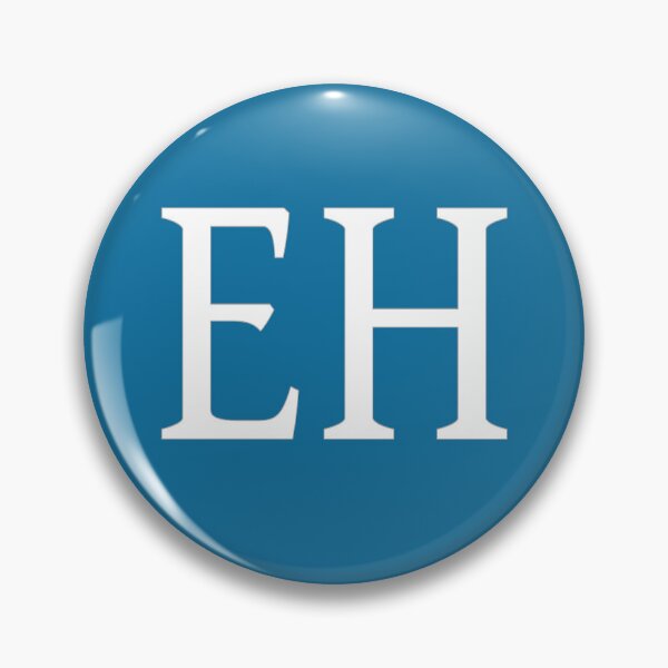 Item preview, EH Initials Monogram Elegant White Letters designed and sold by Jeallan Designs.