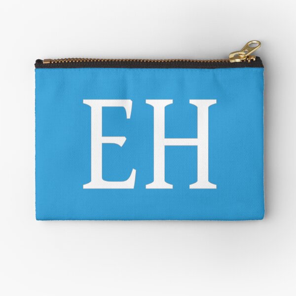 Item preview, EH Initials Monogram Elegant White Letters designed and sold by Jeallan Designs.