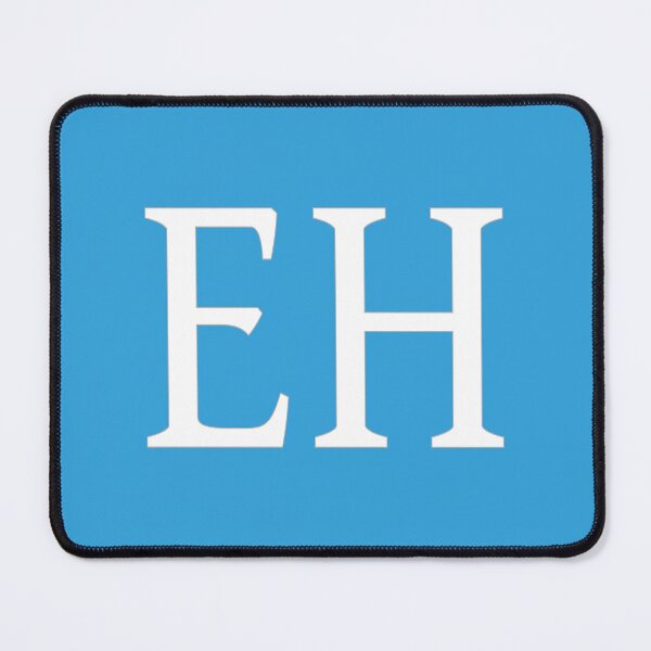 Item preview, EH Initials Monogram Elegant White Letters designed and sold by Jeallan Designs.