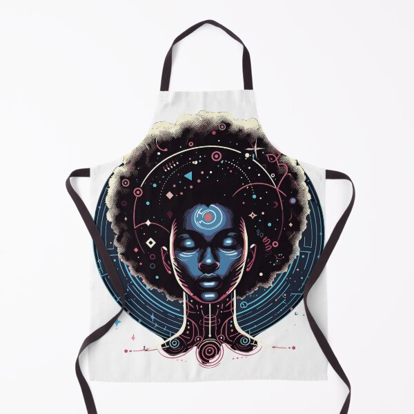 Item preview, Afro-futurism Afro Girl Sci-fi  designed and sold by KitonicTees.