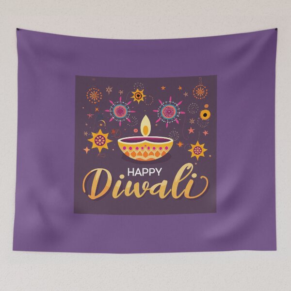 Item preview, Happy Diwali Hindu Festival Celebration Design designed and sold by Jollys-ArtShop.