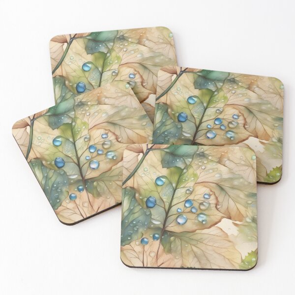 Item preview, Autumn dew, or watercolor leaves - part 1 designed and sold by My-fake-places.