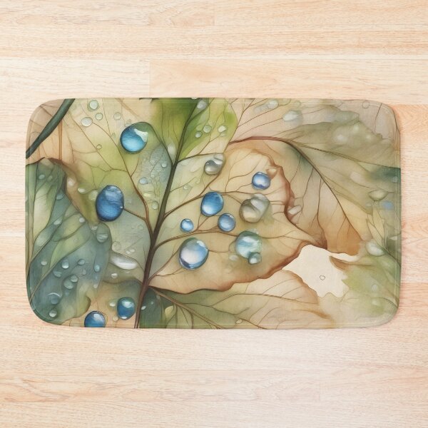 Item preview, Autumn dew, or watercolor leaves - part 1 designed and sold by My-fake-places.