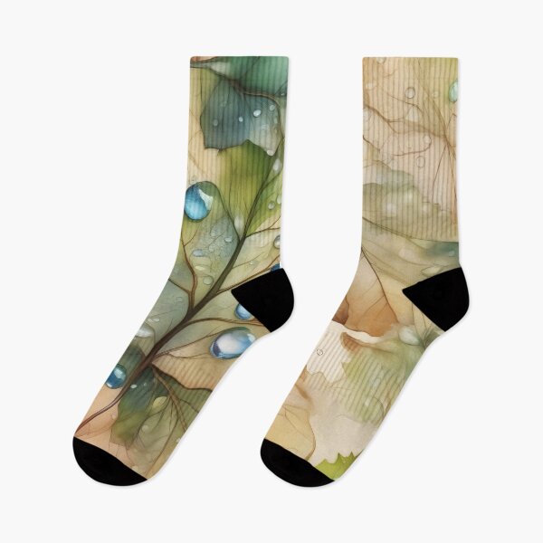 Item preview, Autumn dew, or watercolor leaves - part 1 designed and sold by My-fake-places.