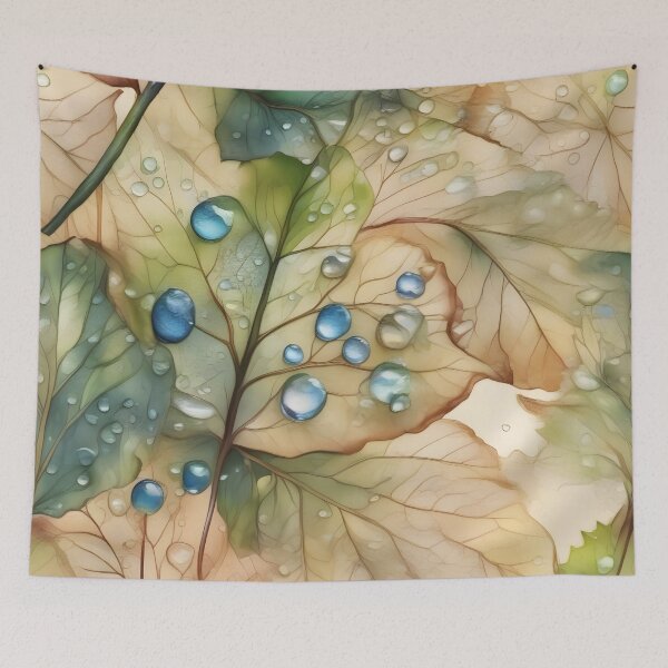 Item preview, Autumn dew, or watercolor leaves - part 1 designed and sold by My-fake-places.
