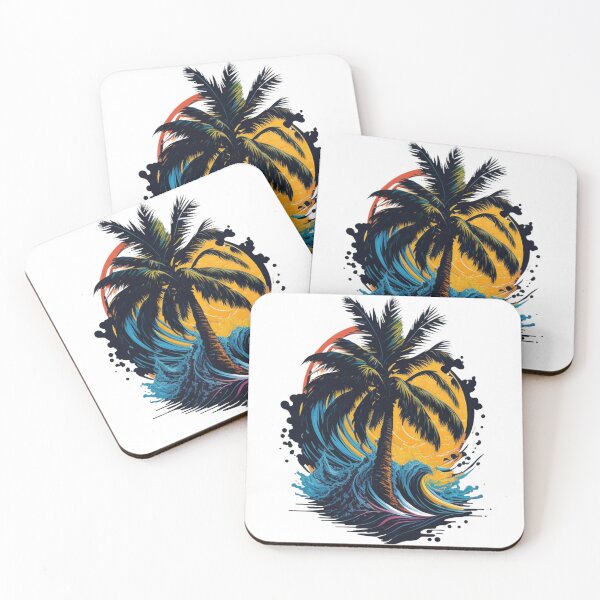 Item preview, Majestic Palm Tree Wave designed and sold by -DEEWOLF-.