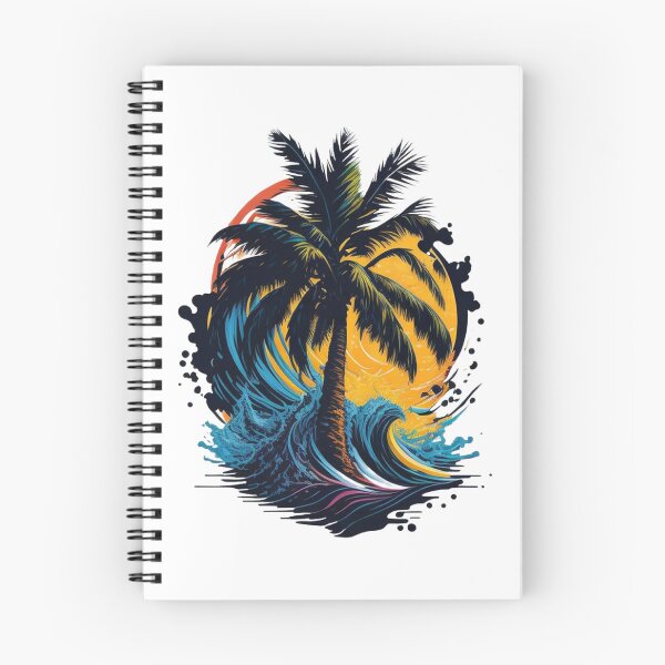 Item preview, Majestic Palm Tree Wave designed and sold by -DEEWOLF-.