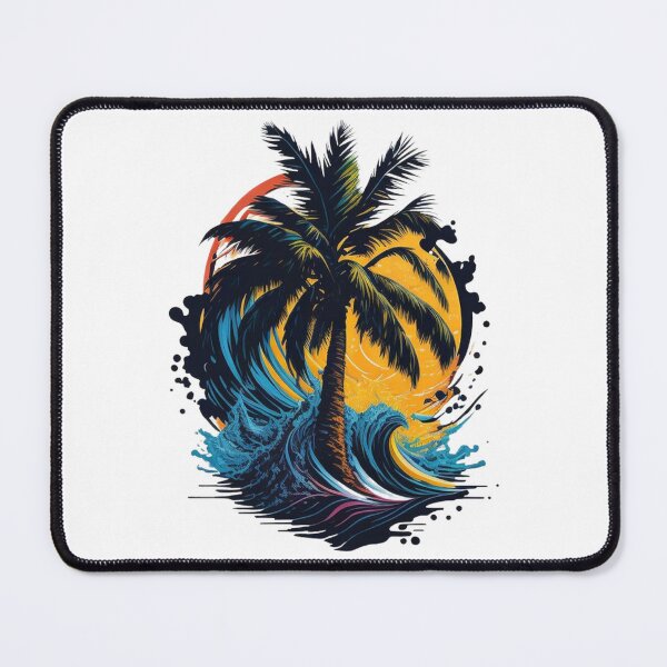 Item preview, Majestic Palm Tree Wave designed and sold by -DEEWOLF-.