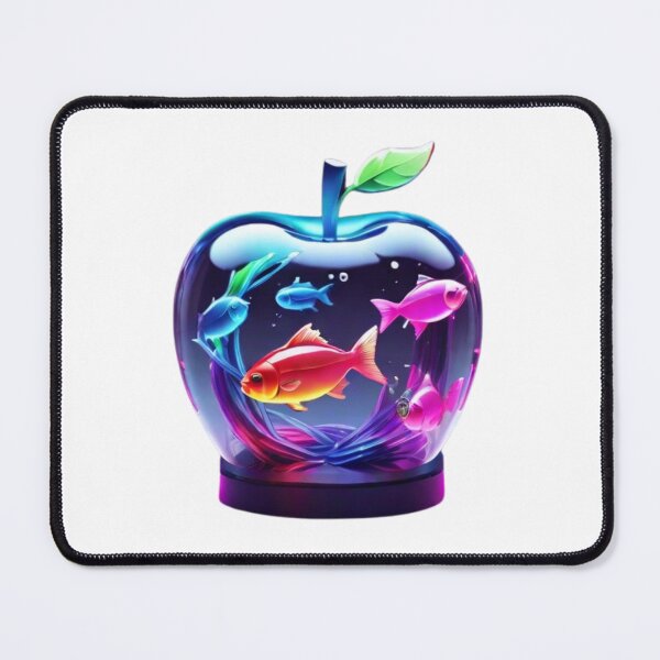 Item preview, Clipart of a transparent apple aquarium.  designed and sold by Vegasstickers.