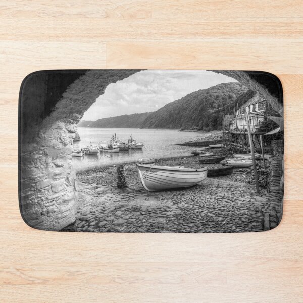 Item preview, Clovelly Boats, North Devon, UK, Black And White designed and sold by Paul Thompson Photography.